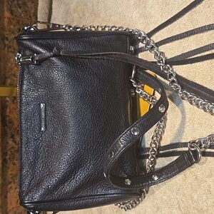 Rebecca Minkoff Black Leather Crossbody Bag EUC